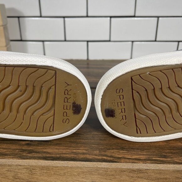 Sperry Pier Wave LTT Sneaker Womens Size 8.5 Shoes Navy Multicolor SeaCycled - Picture 9 of 13